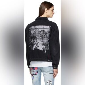 Ksubi Black Oh G Rose Royalty Ether Denim Jacket